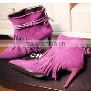 Ladies High Heel Long Boots Boots Womens Genuine Leather With Heels Latest Rubber Boots Wholesale thumbnail-4
