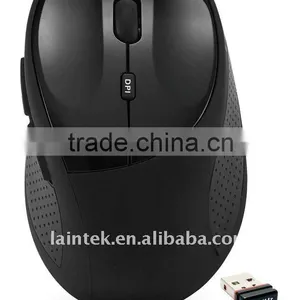 Black Colour 2.4g RF Mini Wireless Optical Mouse With OEM Package Design thumbnail-1