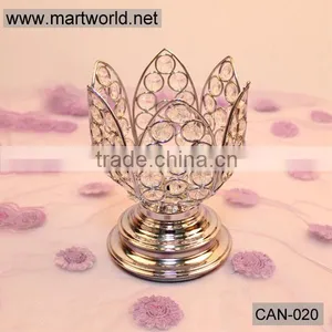 Hot!!! Flower Shaped Gold Wedding Candle Holder &wedding Centerpieces for Wedding Table , Wedding Decoration (CAN-020) thumbnail-1