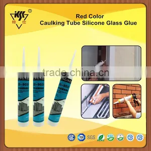 Red Color Caulking Tube Silicone Glass Glue thumbnail-1