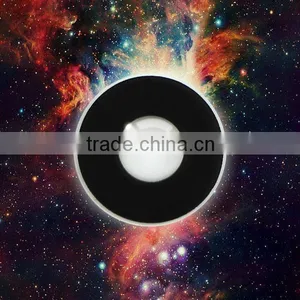 15mm Diameter Crystal Black Circle Eyes Color Contact Lens Soft Contact Lenses thumbnail-1