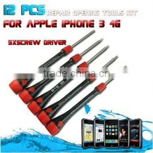 12PCS REPAIR OPENING TOOLS KIT Screwdriver FOR IPHONE 3g 3gs 4g 4gs thumbnail-1
