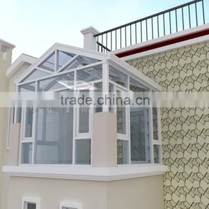 Beautiful Aluminum Double Glass Sunshine Rooms/sun Room/glass House for Sale thumbnail-6