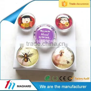 Factory Directly Custom Tourist Souvenir Crystal Glass Fridge Magnets thumbnail-2