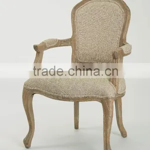 French Style Upholstered Armchair(CH-859-OAK) thumbnail-1