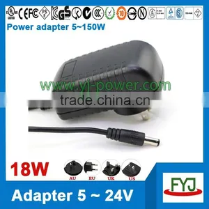 Small Size Lowest Price ac Adapter 12v 1.5a 1.6a 18w With CCC CE UL FCC GS C-TICK PSE SAA KC BS thumbnail-1