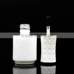 Hot White 18ml Gel Nail Bottle With Cute Cap thumbnail-2