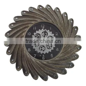 Wall Gear Clock, Moving Gear Clock, Decorative Clock thumbnail-1