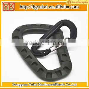 Yukai Pom Material Black Carabiner,plastic Carabiner With Wiregate thumbnail-1