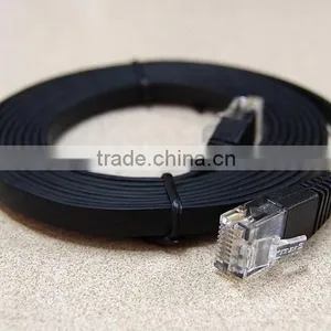 CAT6a Flat FTP With RJ45 Network Wire Patch Cord LAN Cable thumbnail-1