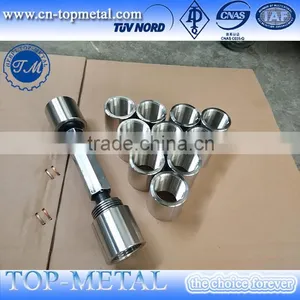 NPT BSP Carbon Steel Stainless Steel Female Sleeves Pipe Sockets thumbnail-3