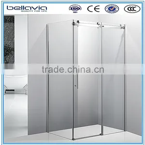 Big Wheels, Sliding Opening Aluminium Profiles for Shower Enclosures Corner Shower Doors Shower Room thumbnail-1