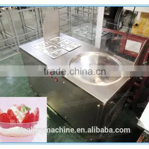 Multi-functional Flat Single Pan & 6 Toping Pans Flat Pan Fried Ice Cream Machine Quality Choice thumbnail-5