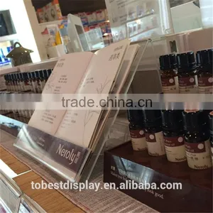 Wholesale Custom Acrylic Open Book Holder, Book and Periodical Display Holder thumbnail-1