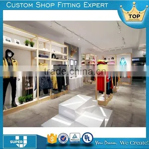 New Design Fashion Garment Retail Wall Hung Display Cabinets thumbnail-1