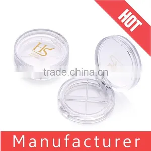 Custom Clear Round Plastic 4 Color Eyeshadow Case thumbnail-1