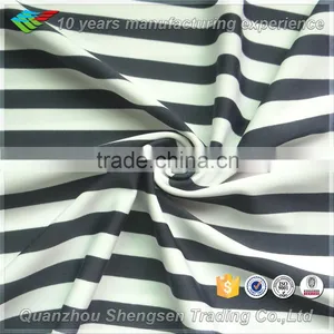 Black White Pattern Suit Spandex Fabric Stock Wholesale thumbnail-1