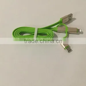 2016 Wholesale 3in1For Lighting Micro USB Type C Environmental Quick Charge Data Line Cable thumbnail-5