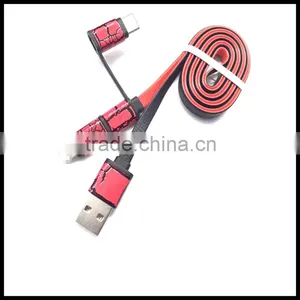 2016 Fashion Multi-function 3in1 Micro 5 IOS 8 Type-C Data Usb Cable thumbnail-2