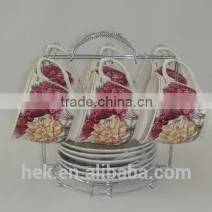 Wholesale Fine Price Ceramic Porcelain Coffee Cup and Saucer thumbnail-3
