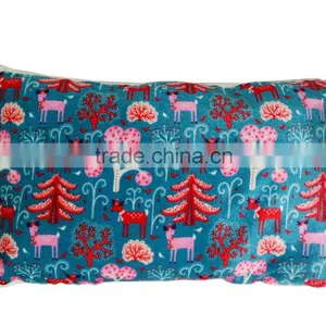 Fashion Panne Printed Christmas Bolster Pillow, Indoor Sofa Decorative Pillow thumbnail-2