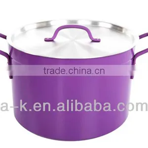 Purple Aluminum Cookware Set for Sale / Cooking Pot thumbnail-1
