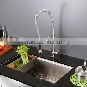 Undermount Single Bowl Kitchen Sink With Strainer, Grids and Colander thumbnail-1