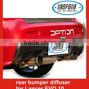 Rear Bumper Diffuser for Lancer EVO 10 Carbon Auto Parts Rear Bumper Protector thumbnail-1