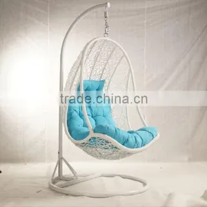 PE Wicker Rattan Outdoor Single Swing Sets for Adults thumbnail-1