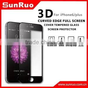 3D Curved Full Screen Cover Tempered Glass Screen Protector for IPhone 6s, Curved Edge Glass for s6 Edge and Edge Plus thumbnail-5