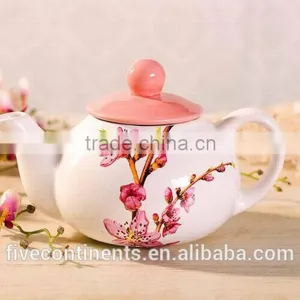Hand Painted Decorative Large Ceramic Porcelain Teapot thumbnail-1