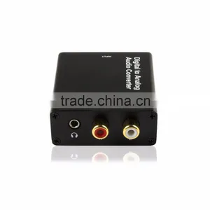 Premium Digital to Analog Audio Converter Toslink / SPDIF or Coaxial Digital Audio to Analog L/R or 3.5mm Audio thumbnail-1