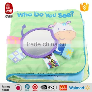 2016 Educational OEM Baby Kid Infant Play Cloth Book With Animals thumbnail-2