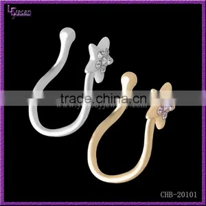 Brass Body Piercing Wholesale Fashion Fake Septum Nose thumbnail-1