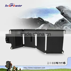 Factory High Quality 14W Foldable Solar Charger For Mobile Phone thumbnail-1
