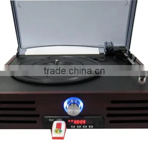 Rain Lane 2016 Hot Selling 3 Speed Turntable Creative Portable Speaker Nostalgic Record Player thumbnail-3
