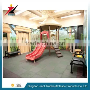 Rubber Kindergarten Flooring Mats With EPDM Granules 15-50mm With SGS Certificate thumbnail-2