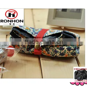 Floral Printing Canvas Women Tote Bag Portable Shopping Bag thumbnail-3