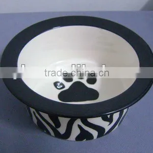 Popular Ceramic Pet Bowl Black thumbnail-1