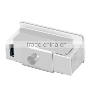 Premium High-speed 4 Port Usb 3.0 Hub With LED Indicators and Easy to be Fixed on the PC or Table thumbnail-2
