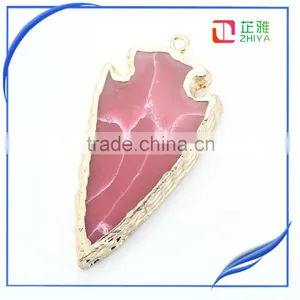 2016 Wholesale Pave Stone Druzy Pendant, Crystal Quartz Charming Jewelry thumbnail-1