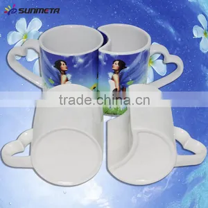 Heart Shape Ceramic Couple Mug,wholesale White Couple Mug thumbnail-6
