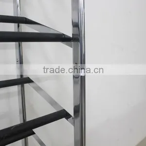 China Factory Chrome Finish Floating 10 Tiers Shoe Display Rack/Tower thumbnail-3