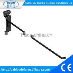 12" Black Gridwall Hook With Angled Tip Meshwall Hook for Impulse Purchases thumbnail-1