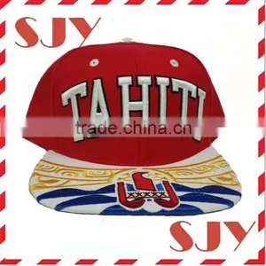Two Tone Custom 3D Embroidery Flat Bill Baseball Hat thumbnail-1