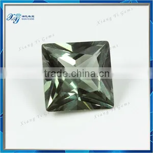 Esthetic Spinel Stone 9x9mm Square Shaped Synthetic Green Spinel thumbnail-1