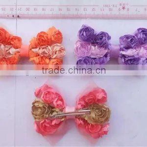 Pretty Rose Bow Hair Pin thumbnail-1