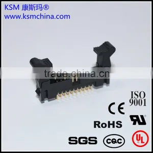 Shrouded Header Small Latch 2.0mm V/T Black 10~50pin thumbnail-1