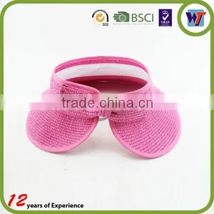 Wholesale Custom Waterproof Sun Visor Cap Short Plaid Visor Caps thumbnail-1