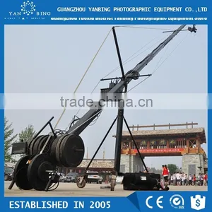 Professional Camera Crane Triangle Jimmy Jib With 14m Triangle and Motorized Head thumbnail-1
